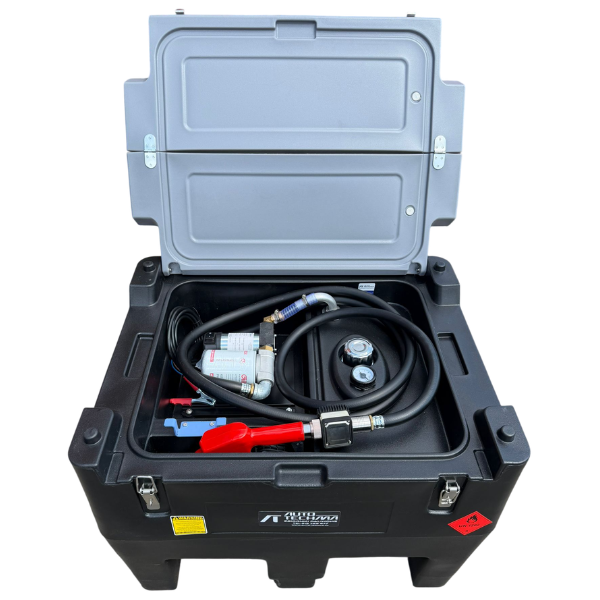 Zbiornik polietylenowy do transportu diesla ON/HVO100 240L 12V z licznikiem i filtrem - Autotechma YDIES240L-M