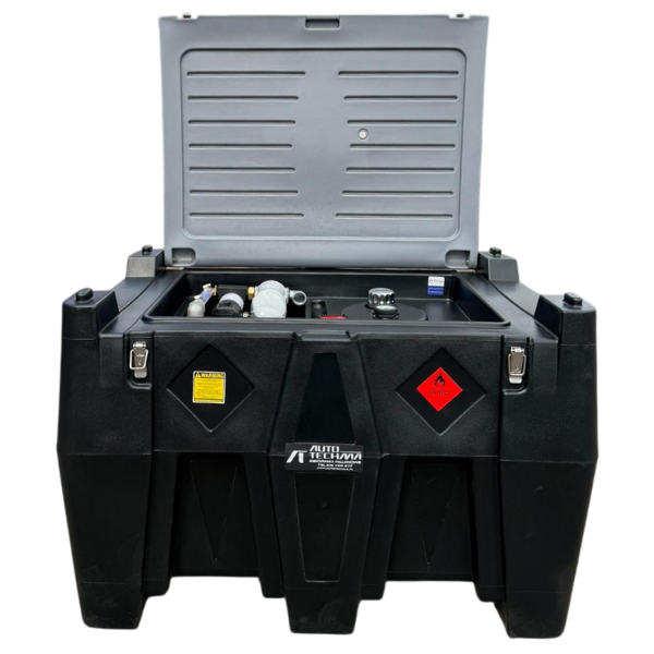 Zbiornik polietylenowy do transportu diesla ON/HVO100 440L 12V z licznikiem i filtrem - Autotechma YDIES440L-15C