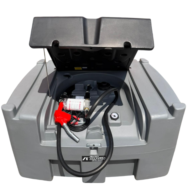 Zbiornik polietylenowy do transportu diesla ON/HVO100 600L 12V z licznikiem i filtrem - Autotechma YDIES600L-K