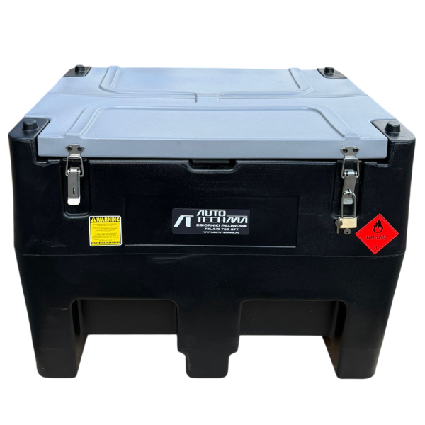 Zbiornik polietylenowy do transportu diesla ON/HVO100 240L 12V z licznikiem i filtrem - Autotechma YDIES240L-M