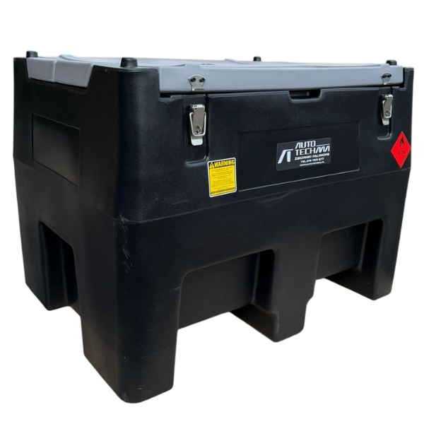 Zbiornik polietylenowy do transportu diesla ON/HVO100 240L 12V z licznikiem i filtrem - Autotechma YDIES240L-M