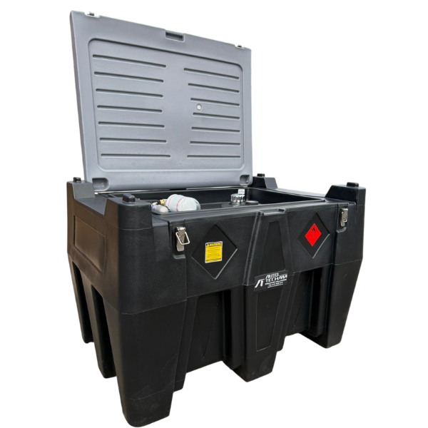 Zbiornik polietylenowy do transportu diesla ON/HVO100 440L 12V z licznikiem i filtrem - Autotechma YDIES440L-15C