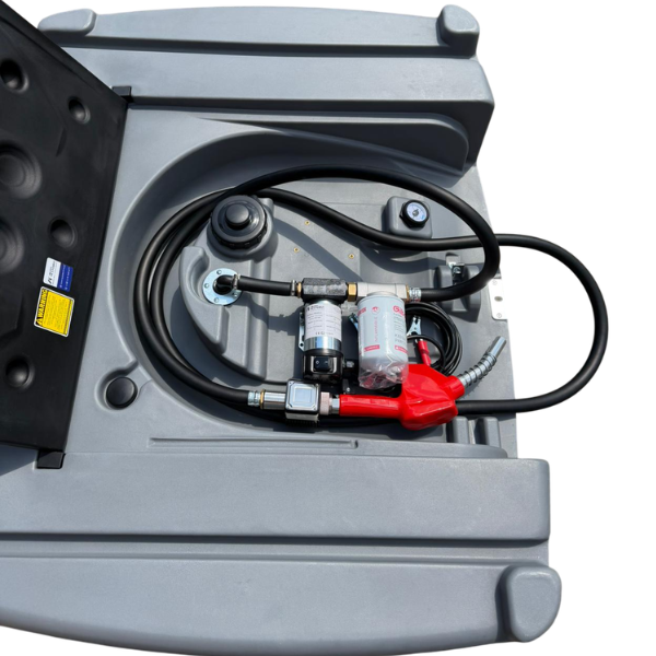 Zbiornik polietylenowy do transportu diesla ON/HVO100 600L 12V z licznikiem i filtrem - Autotechma YDIES600L-K