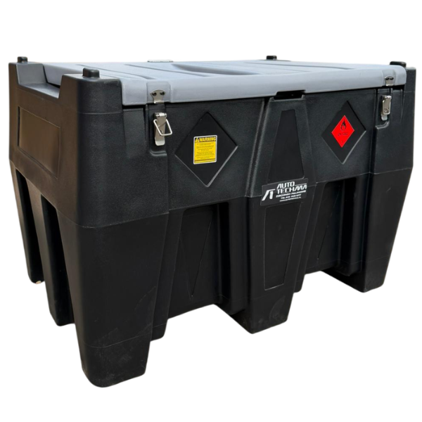 Zbiornik polietylenowy do transportu diesla ON/HVO100 440L 12V z licznikiem i filtrem - Autotechma YDIES440L-15C