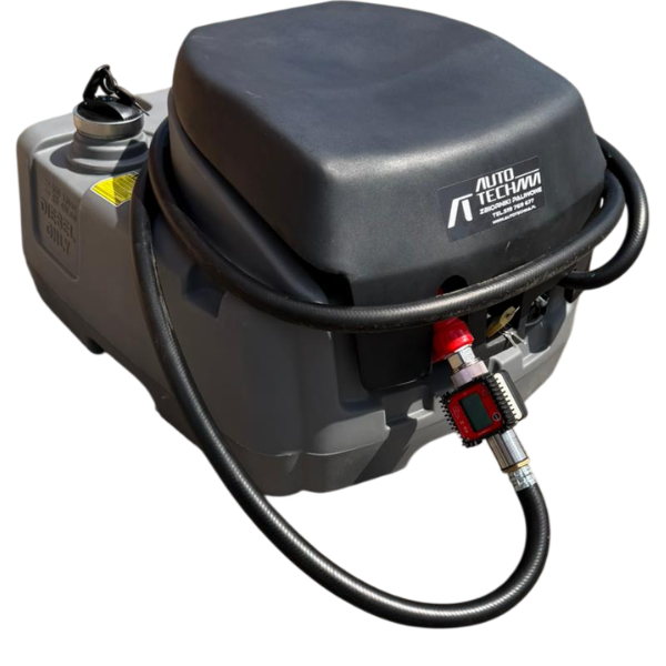 Zbiornik polietylenowy do transportu diesla ON/HVO100 200L 12V z licznikiem i filtrem - Autotechma YDIES200L-12C