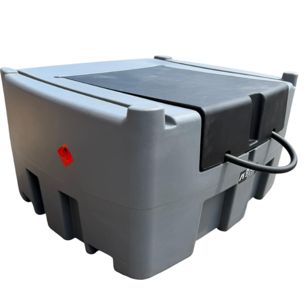 Zbiornik polietylenowy do transportu diesla ON/HVO100 600L 12V z licznikiem i filtrem - Autotechma YDIES600L-K