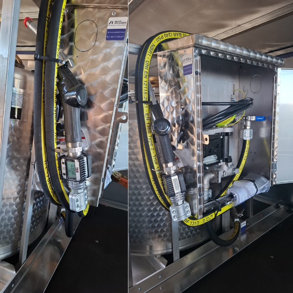 Mobilny zbiornik na przyczepie dystrybutor paliwa lotniczego INOX AVIO 330 L - Emiliana Serbatoi