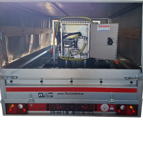 Mobilny zbiornik na przyczepie dystrybutor paliwa lotniczego INOX AVIO 330 L - Emiliana Serbatoi